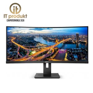 Philips MT VA LED 34" 346P1CRH/00 - VA panel, 3440x1440, HDMI, DP, USB-C, RJ45, repro, zakriven, webcam, nast vyska