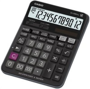 CASIO kalkulačka DJ 120 D Plus, černá, stolní, dvanáctimístná