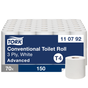 Toaletní papír TORK - konvenční role, 3-vrstvý
