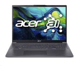 ACER NTB Aspire 16 (A16-71M-56X9),Ultra 5 125H,16" 1920x1200,16GB,512GB SSD,Arc,Linux,Steel Gray