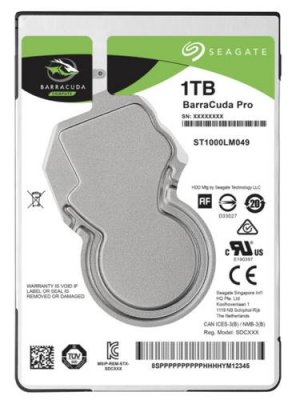 SEAGATE ST1000LM049 hdd BarraCuda 1TB SMR 2.5" 7mm 7200rpm 128MB cache, 160MB/s SATA3-6Gbps