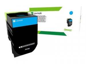 Toner Lexmark 70C2XCE azurový