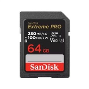 SanDisk SDXC karta 64GB Extreme PRO (280 MB/s Class 10, UHS-II V60)