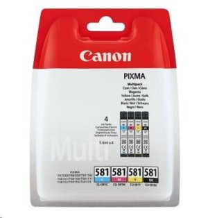 Canon CARTRIDGE CLI-581 C/M/Y/BK MULTI-PACK pro PIXMA TS615x, TS625x, TS635x, TS815x, TS825x, TS835x, TS915x (200 str.)