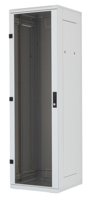 TRITON 19" stojanový rozvaděč 15U 600x1000, nosnost 800 kg, skleněné dveře, svařovaný, šedý
