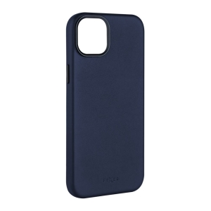 FIXED MagLeather kožený kryt iPhone 15+ modrý