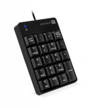 CONNECT IT NumCALC drátová numerická klávesnice, ČERNÁ
