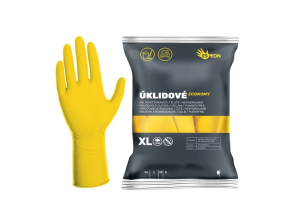 Úklidové rukavice ECONOMY XL nepudrované žluté