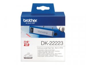 Brother DK-22223 - Papír - černá na bílé - Role (5 cm x 30,5 m) 1 role nepřetržité štítky - pro Brother QL-1050, 1060, 1110, 500, 550, 560, 570, 580, 600, 650, 700, 710, 820