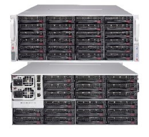 SUPERMICRO 4U JBOD Storage, 44x 3,5" HS HDD (24 front + 20 rear) Expander SAS3 (12Gb/s) 2x1200W (Tit.)