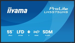 55'' iiyama LH5575UHS-B2AG:IPS,4K UHD,Android,24/7