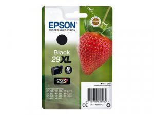 Náplň Epson 29XL, C13T29914022 černá blistr s RF / akustickým alarmem 