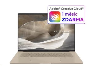 ASUS NTB Zenbook 16 (UX3607OA-OLED013W), Snap X2 Elite X2E94100, 16" 2880 x 1800, 48GB, 1TB SSD, Adreno, W11 Home, Beige
