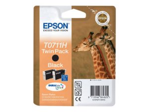 Náplň Epson C13T07114H20 twinpack černá blistr s RF / akustickým alarmem 