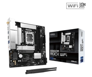 ASRock MB Sc LGA1851 B860M ROCK WIFI, Intel B860, 2xDDR5, 1xHDMI, 1x DP, WiFi,  mATX