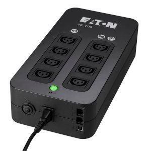 EATON UPS 3S 700 IEC, Off-line, Tower, 700VA/420W, výstup 8x IEC C13, USB, RJ11, 2x USB nabíjení (2A max), bez vent.