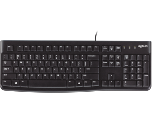 Logitech K120/Drátová USB/RU-Layout/Černá