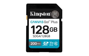 Kingston paměťová karta 128GB microSDXC Canvas Go Plus Gen4 C10 UHS-I U3