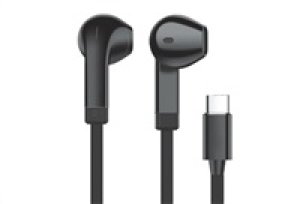 WG - Sluchátka s konektorem Type-C, Vortex Vibe, drátové, black