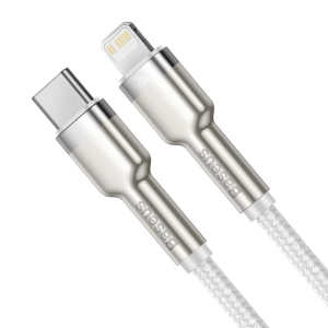 Baseus Cafule Series nabíjecí / datový kabel USB-C na Lightning PD 20W 1m, bílá