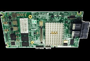 SUPERMICRO Add-on-Module with LSI 3108, SAS-3/Gen-3 12Gb/ROC, RAID 0, 1, 5, 6, 10, 50, 60, 2GB cache, 2x SFF-8643