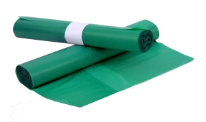 Pytel 700x1100, 20mi, zelený, HDPE,25 KS v roli