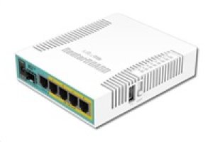 MikroTik RouterBOARD hEX PoE, 800MHz CPU, 128MB RAM, 5xGLAN, USB, PoE 802.3at, USB, SFP,  vč. L4
