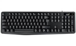Genius KB-117 COPILOT, klávesnice CZ/SK, klasická, voděodolná typ drátová (USB), černá, ne
