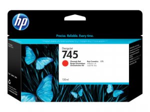 Náplň HP č.745, F9K00A (130ml) chromová červená