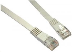Solarix Patch kabel plochý CAT5E UTP LSOH 2m šedý non-snag-proof C5E-111GY-2MB