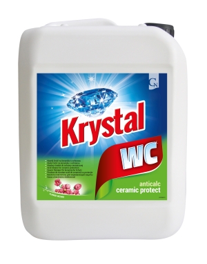 KRYSTAL WC kyselý na keramiku s ochranou, zelený 5 L