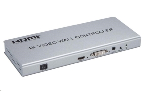 PREMIUMCORD HDMI 1 vstup - 4 výstupy, Video Wall controller
