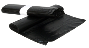 Pytel 700x1100, 20mi,černý,HDPE,25 KS v roli