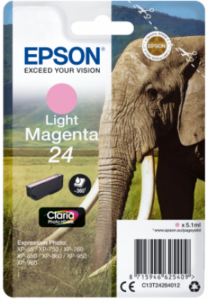 Náplň Epson C13T24264012 světle purpurová