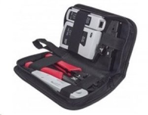Intellinet 4-Piece Network Tool Kit, sada nářadí: cable tester, krimpovací kleště, LSA narážecí nástroj, stripovač