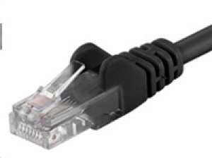 PremiumCord Patch kabel UTP RJ45-RJ45 CAT6 0.25m černá