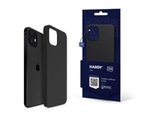 3mk ochranný kryt Hardy Silicone MagCase pro Apple iPhone 12, černá