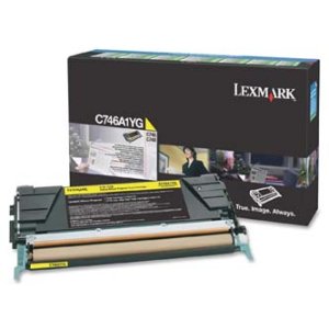 Toner Lexmark C746A1YG žlutý