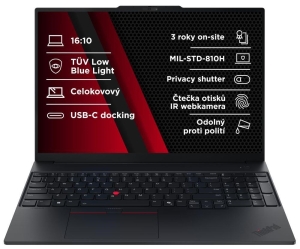 LENOVO NTB ThinkPad E16 AMD G3 - Ryzen5 230,16" WUXGA,16GB,512SSD,FHD+IRcam,W11P