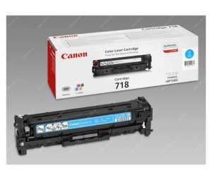 Toner CANON CRG-718 azurový (2 900 stran)