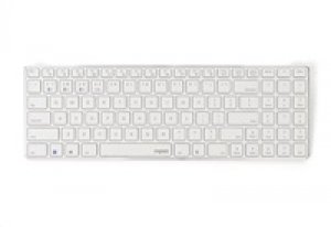 RAPOO klávesnice E9100M, bezdrátová, Ultra-slim, CZ/SK, bílá