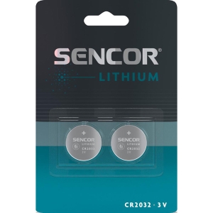 Baterie lithiové, CR2032, CR2032, 3V, Sencor, blistr, 2-pack