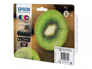 Náplň Epson 202XL, C13T02G74020 5balení blistr s RF / akustickým alarmem 