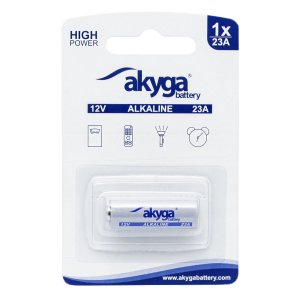 Akyga alkalická baterie 23A Zn-MnO2, 12V/48mAh, blister 1x