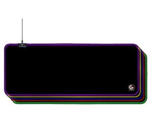 Gembird podložka pod hernú myš s 5 x LED svetelným efektom, veľkosť L, čierna