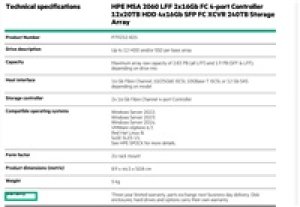 HPE MSA 2060 LFF 2x16Gb FC 4-port Controller 12x20TB HDD 4x16Gb SFP FC XCVR 240TB Storage Array Smart Choice
