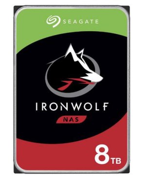 SEAGATE ST8000VN002 hdd IronWolf 8TB CMR 5400rpm 256MB NAS HDD 24x7 1-8bay 180MB/s 3.5 RAID SATA3-6Gbps