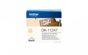 Brother papírové štítky 103mm x 164mm, bílá, 180 ks, DK11247, pro tiskárny řady QL