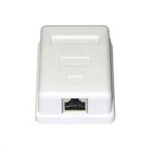 Zásuvka STP 1x RJ45 Cat5E, blok 110, na omítku