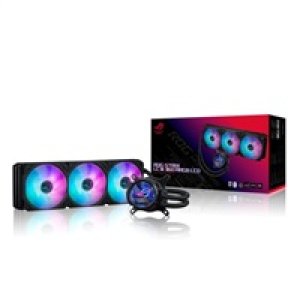 ASUS vodní chladič CPU AIO ROG STRIX LC III 360 ARGB LCD WHITE, 3x120mm, LCD Displej, LGA1700, AM5, bílá